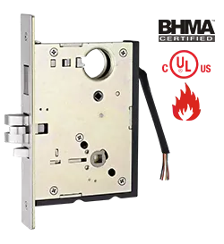CML855, Camax's ANSI electrified mortise lock with deadbolt, solenoid driving