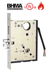CML855, Camax's electrified mortise locks with deadbolt certified to ANSI, BHMA and UL
